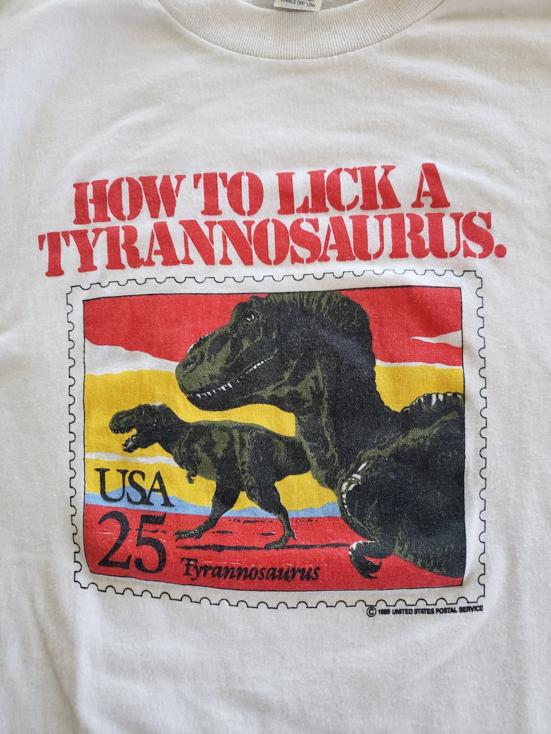 1989 Commemorative USPS Dinosaur Stamps Tshirt Size XL US Etsy