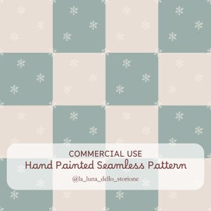 Boho Snowflakes Pattern Sage Check Christmas Pattern Commercial Minimalist Print Boho Winter Snow Minimal Seamless Pattern Attenuato