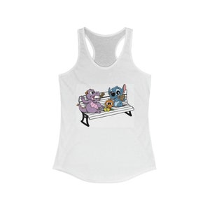 Figment, Stitch, Orange Bird Racerback Tank