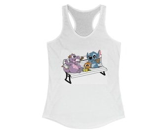 Figment, Stitch, Camiseta de tirantes con espalda nadadora y pájaro naranja