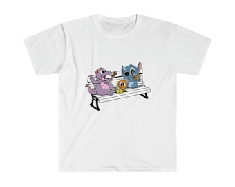 Figment, Stitch, camiseta de pájaro naranja