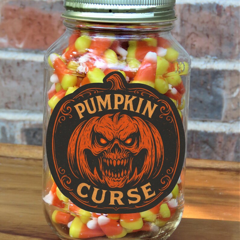 Creepy Halloween Labels, Potion Labels Bundle, Vintage Creepy Skull and ...