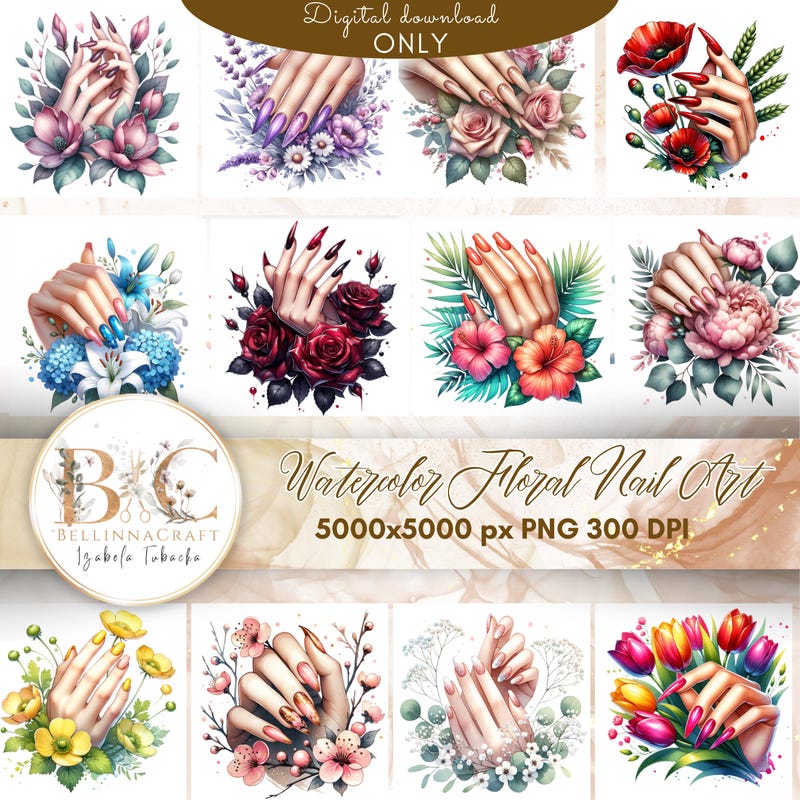 Abstract Gel Nail Art - Etsy