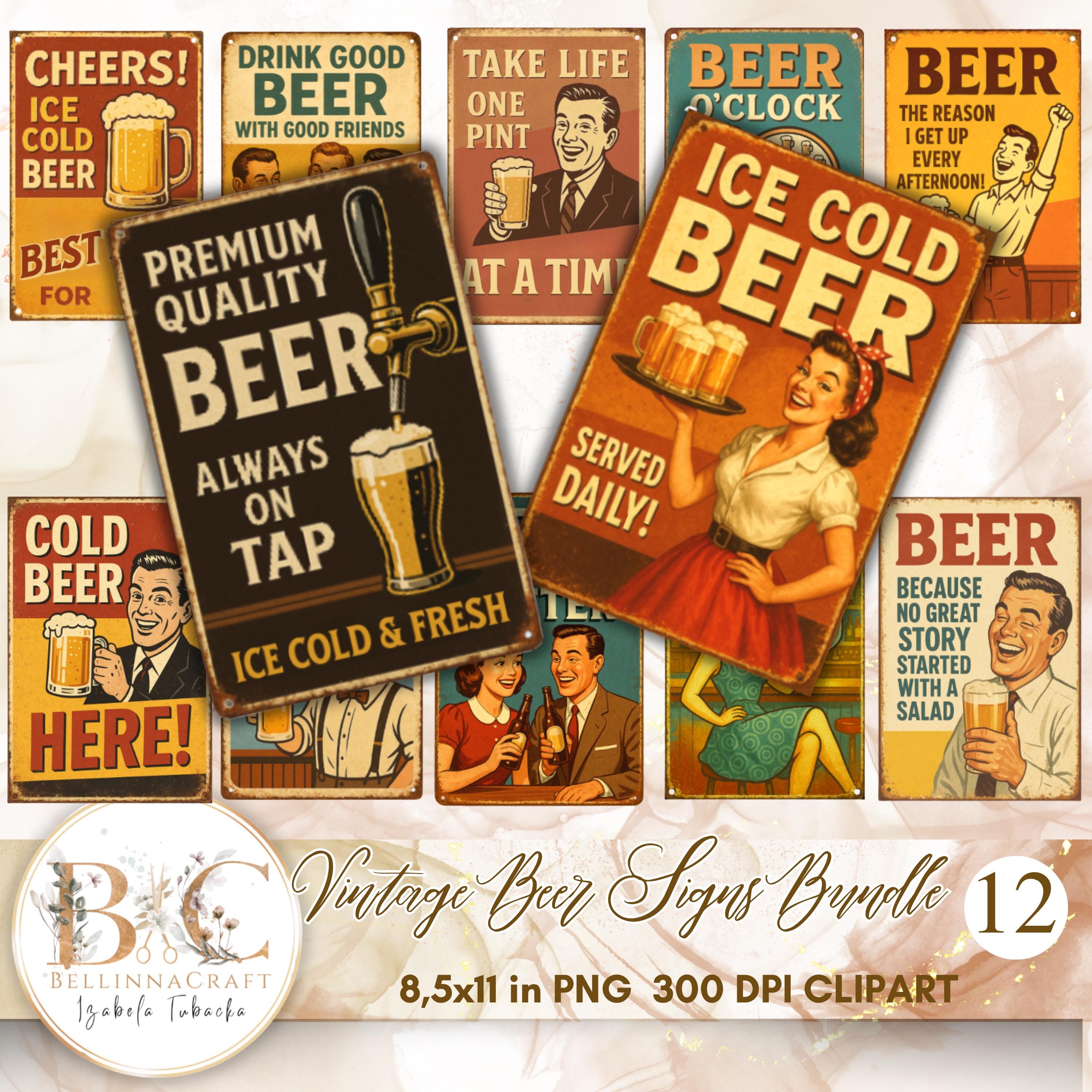 Vintage beer signs - Etsy 日本