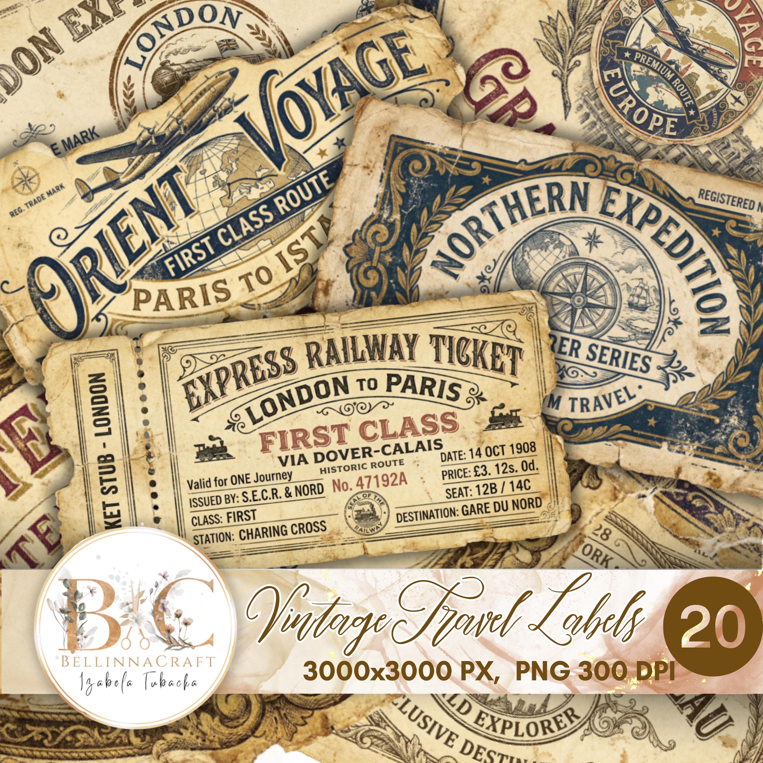 Old railway tickets - Etsy 日本