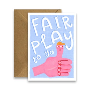 Fair Play To Ya, Funny Irish Greeting Card, Irish Congrats Card, Irish Slang Card, Leaving Cert Driving Test Well Done Wedding Card