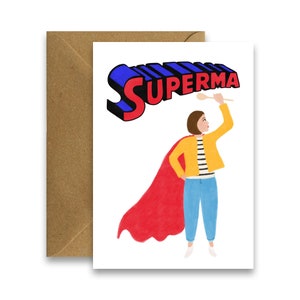 Cartão de Dia das Mães Super Ma, Cartão de Dia das Mães Irlandês, Cartões para Mam, Cartões de Saudação Irlandeses Ilustrados, Cartão de Super Mãe, Cartão de Super Mulher
