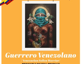 Venezuelan Fallen Warrior Art Print | Hasta el Final (Digital Download)