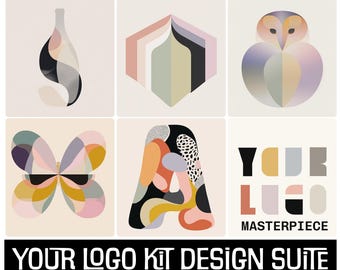 Custom Logo Design Kit, Artsy Branding, Visual Identity