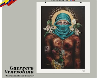 Fallen Warriors of Venezuela Poster | Textured Watercolor Print