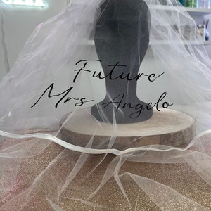 Personalized evjf bride-to-be bride veil
