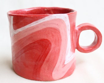 Wonky Swirly Handmade Ceramic Mug