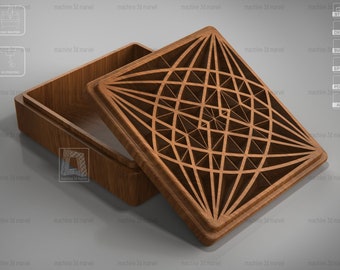 V-Carved Jewelry Box VC001- Files for CNC and 3D Printer