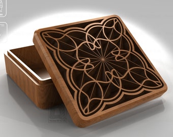 V-Carved Jewelry Box VC010- Files for CNC and 3D Printer