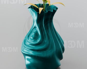 STL File for 3D Printing-Ripple-Flow Vase