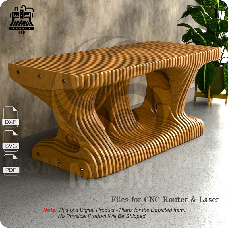Parametric Style Bench-psb-003-cnc Router Files - Etsy