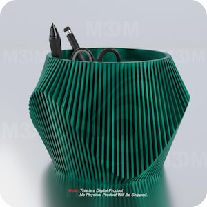Pen Holder-Modern Layered Pen Holder-Desk Organizer-Office Decor-STL File for 3D Printing