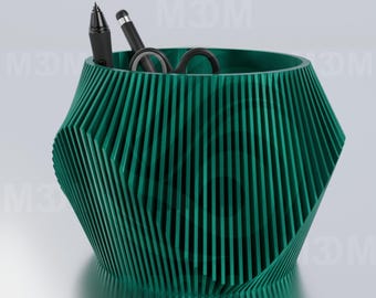 Pen Holder-Modern Layered Pen Holder-Desk Organizer-Office Decor-STL File for 3D Printing