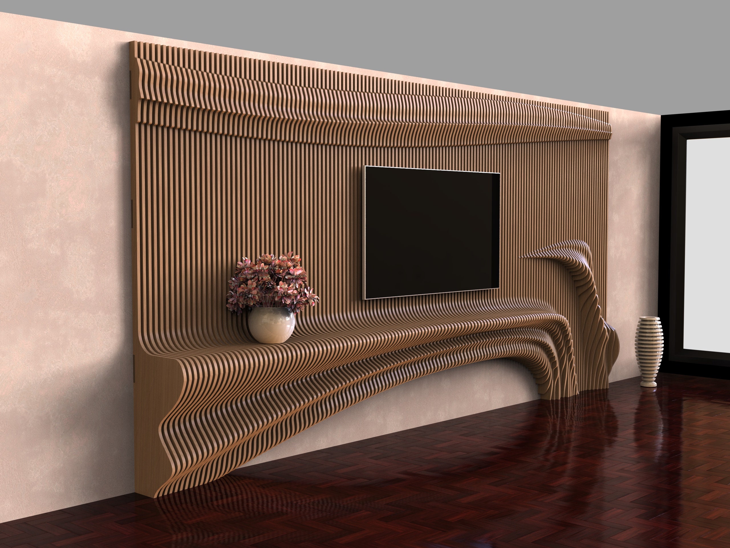 Pvc tv wall unit deals