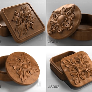 Paquete de joyero V1: archivos para enrutador CNC e impresora 3D