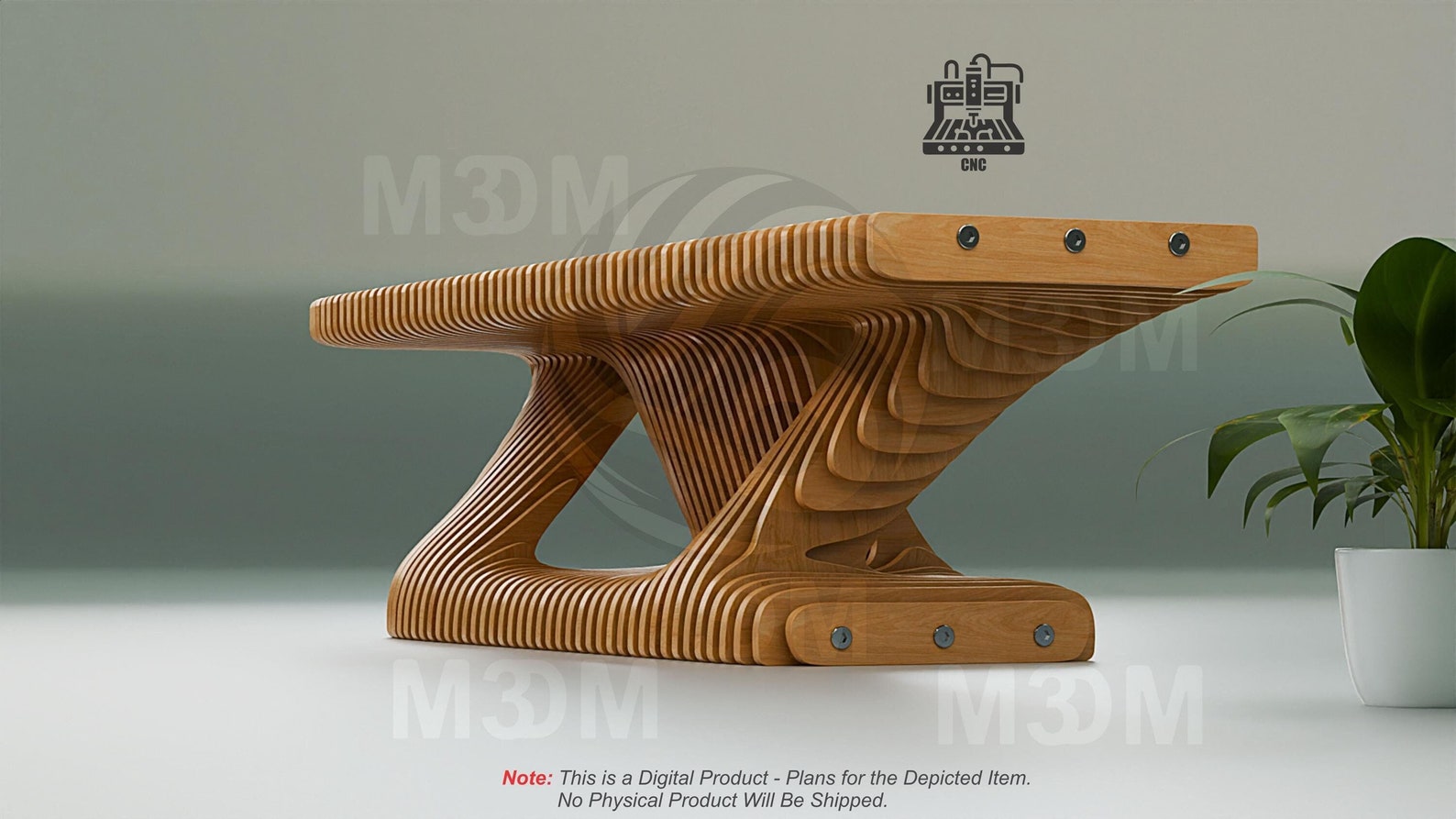 Parametric Style Bench-psb-002| CNC Router Files | Parametric Furniture ...