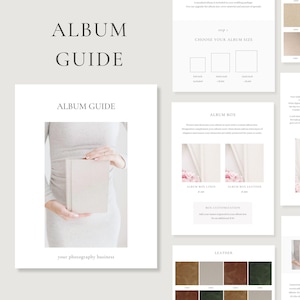 Guide des prix des albums, modèle de prix de mariage pré-rédigé, guide des prix des albums de mariage, photographe léger et aéré, modèle de photographie sur toile
