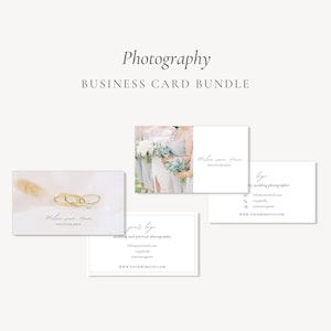 Fotograf Visitenkarte, Hochzeitsfotografie Visitenkarten Design, Canva Template für leichte und luftige Fotografen, elegant und Luxus