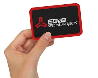 EG&G Special Projects Patch Area 51 Contractor Patch Alien Ufo Embroidered Patch Secret Government Patch Aerospace Historian Gift Iron On