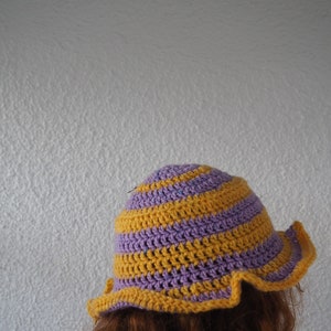 Handgehäkelter Sonnenhut, Sonnenhut, Sonnenhüte, crochet bucket hat, häkelhut, häkelhüte, crochet hat Bild 7