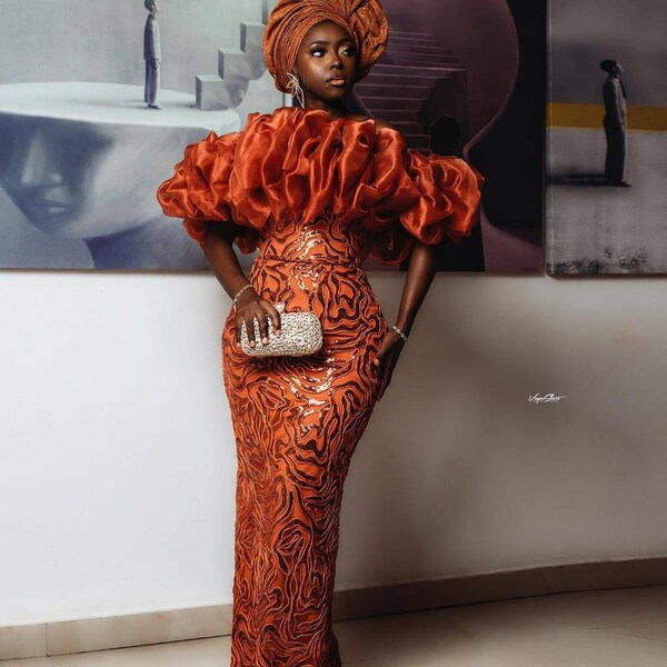 Pink and Orange Prom Dress Etsy