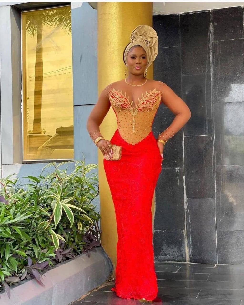 Red Gold Dress - Etsy Singapore