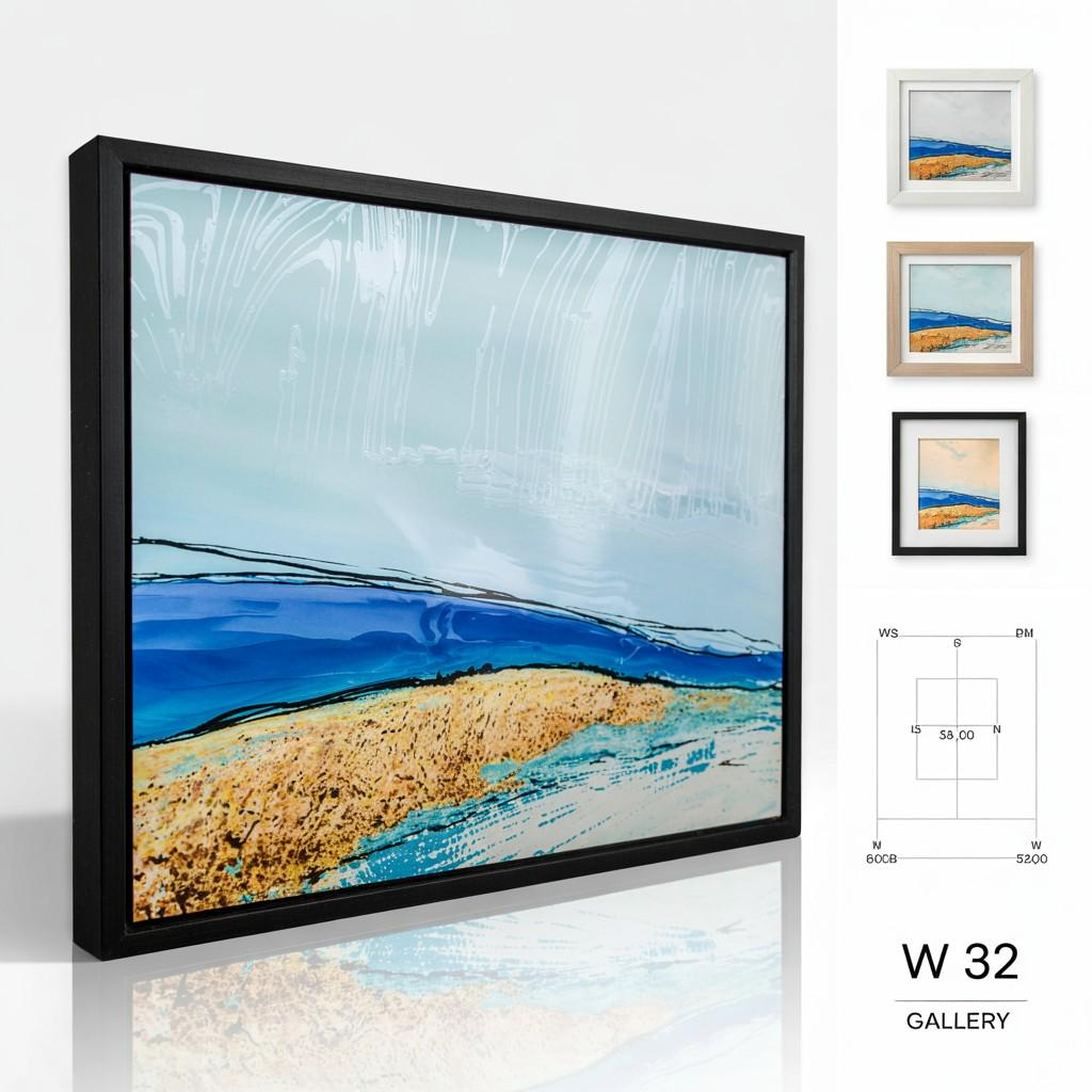 Rahmengalerie24 Cornice portafoto 80 x 100 cm, in legno di faggio, vetro acrilico, senza passepartout, per foto o immagini, in MDF, senza immagine Alice