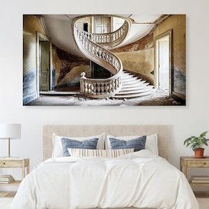 Abandoned Places 01 Photography High-resolution scenery in a dilapidated building old villa up to 180 x 100 cm XXL picture on acrylic glass/canvas