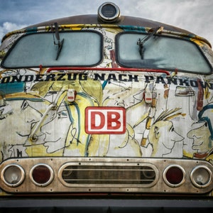 Homenaje a Udo Lindenberg, tren especial, fotografía de hasta 150 x 200, vidrio acrílico, lienzo, póster, impresión XXL, aluminio dibond, aluminio plateado, pop art