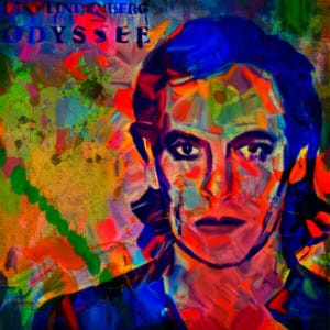 Omaggio a Udo Lindenberg Odysee Cover Musicista tedesco Galleria Stampa Acrilico Vetro Pop Art fino a 120x120 Stampa su tela/Street Art/Graffiti
