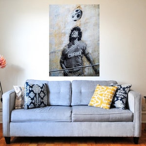 Motif Diego Maradonna Football God Street Art Photography by Jo up to 75x100 Canvas Print/Poster Paper/Graffiti/XXL Print/PopArt