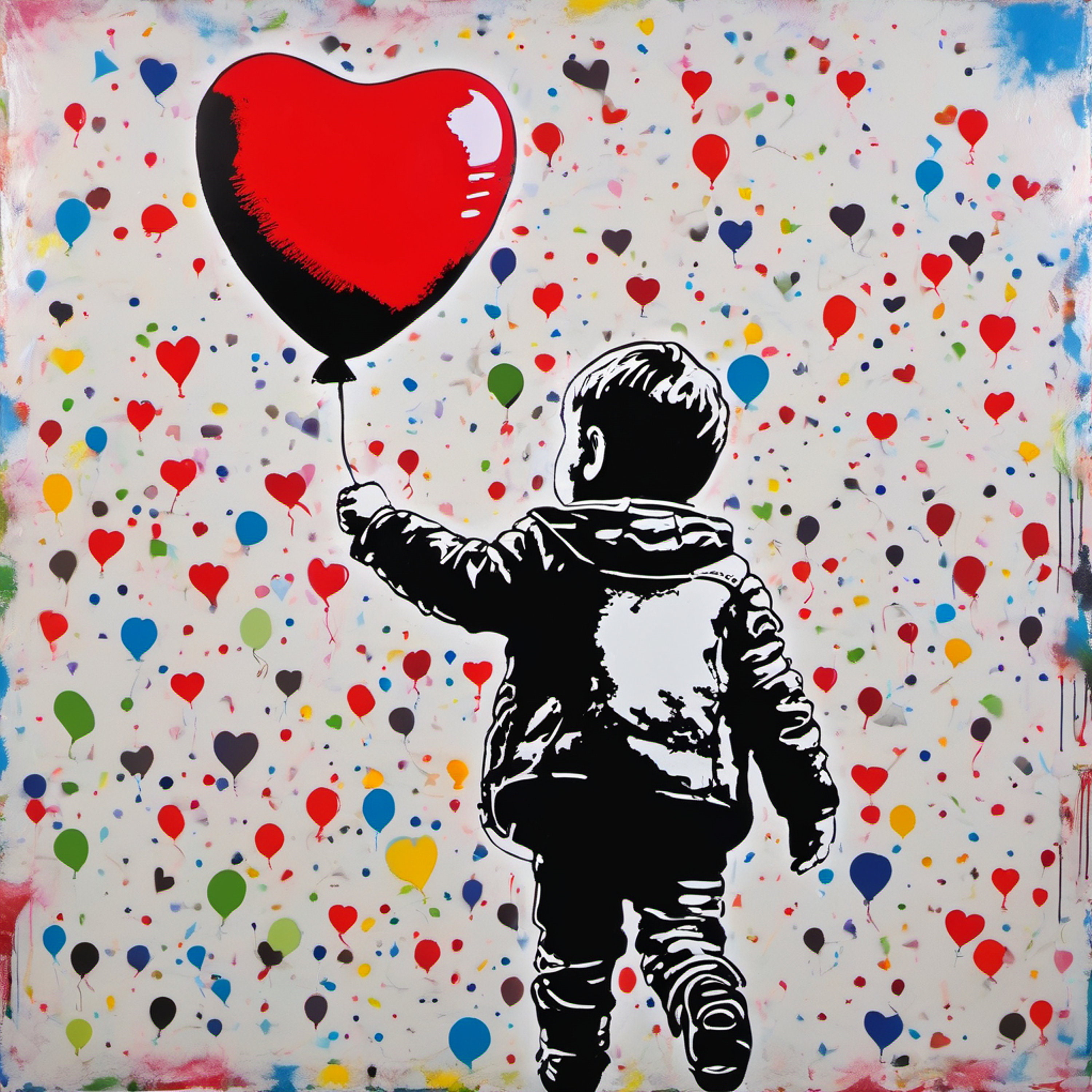 Banksy heart balloon