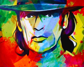 Homage Udo Lindenberg the cool sock up to 150x200 Acrylic glass/Canvas/Poster/XXL print/Alu Dibond/SilverAlu/Pop Art