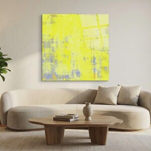 Abstract Game Urban Yellow Ultra HD Neon Colors up to 150 x 150 cm Design Pictures/Glossy/Decorative/ Acrylic Glass/XXL Wall Art/Modern Art image 13