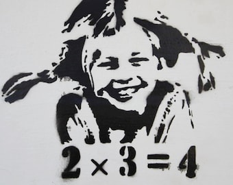 Street Art Photographs by Jo Paffy Documentation Motif Banksy04 Works Recordings CANON FILM up to 90 x 90 cm, PopArt, Street Art Pictures on Canvas
