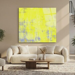 Abstract Game Urban Yellow Ultra HD Neon Colors up to 150 x 150 cm Design Pictures/Glossy/Decorative/ Acrylic Glass/XXL Wall Art/Modern Art image 7