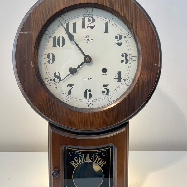 Elgin Wall Clock Etsy