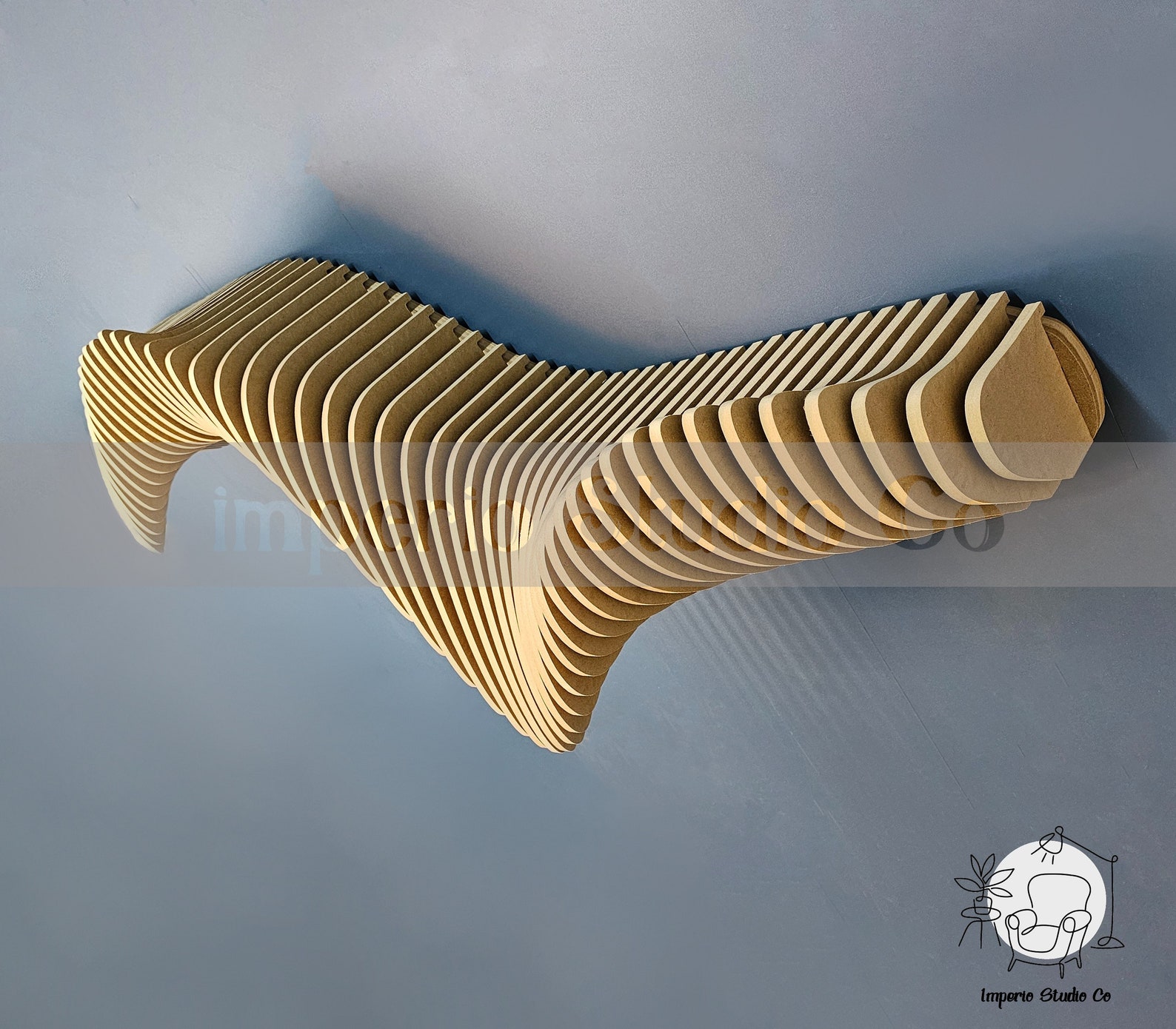 Parametric Shelf New Design Shelf Wood Wall Decor Art for Etsy