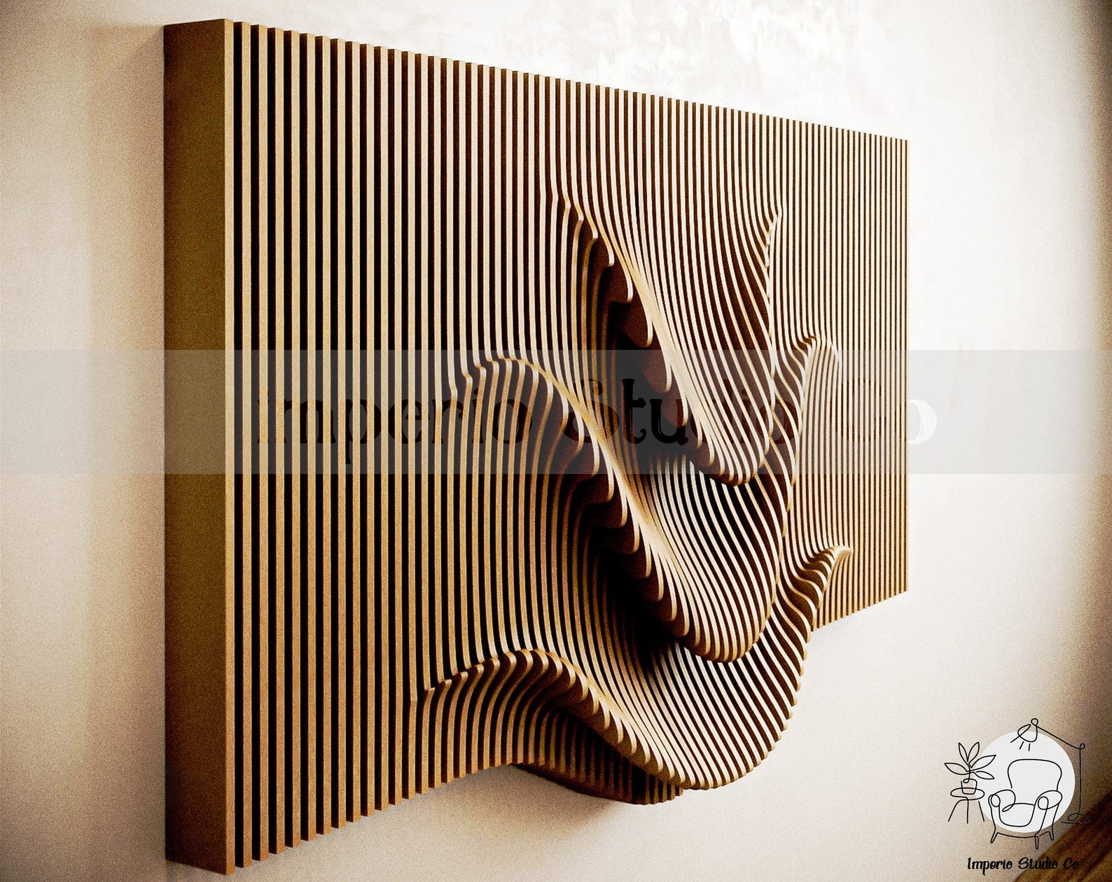 Parametric Wall Decor Art for Living Room or Office Etsy