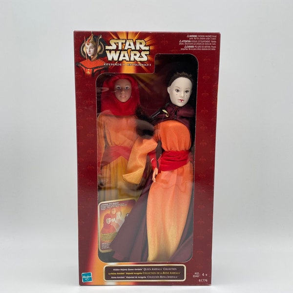 Star Wars Episode 1 - Hidden Majesty Queen Amidala | 1998 Hasbro in Unopened Box | Royal Elegance Queen Amidala | Unmask the Queen!