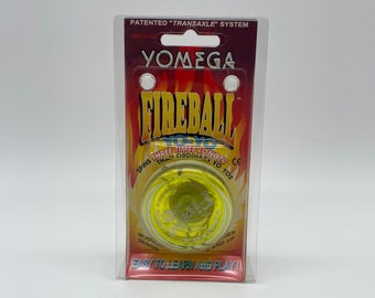 Fireball Yo-Yo in Original Packaging | Yomega Corp 1995 | Made in USA | Spins Three Times Longer Than Ordinary Yo-Yos