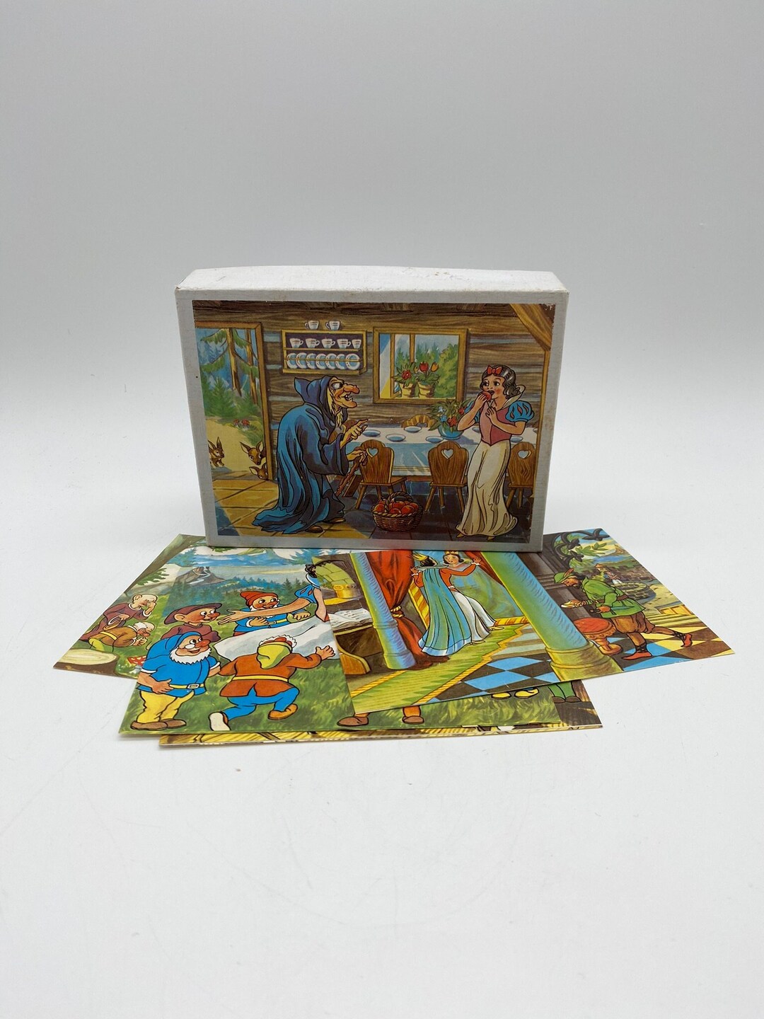 Disney's Snow White and the Seven Dwarfs Vintage Puzzle Blocks Disney ...