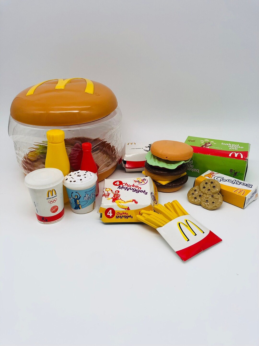 Zeldzame Vintage Mcdonald's Play Food Set 2003 Etsy