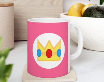 Princess Peach Accent Coffee Mug 11oz