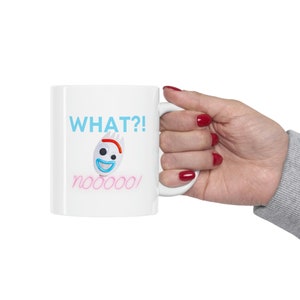 Forky Mug, Funny Mug, Disney Mug, Trash Mug, Toy Story Mug, Pixar Mug, Smiley Face Mug, 11oz Mug